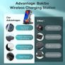 3 in 1 Wireless Charging Station, Wireless Charger for iPhone 14/14 Plus/14 Pro/13/12/11, Wireless Charging Stand Dock for Apple Watch 8/Ultra/7/6/SE, AirPods 3/2/1/pro (with Adapter), Black Image 3