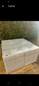 Rattan cube