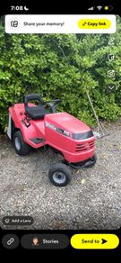 Honda v twin tractor mower