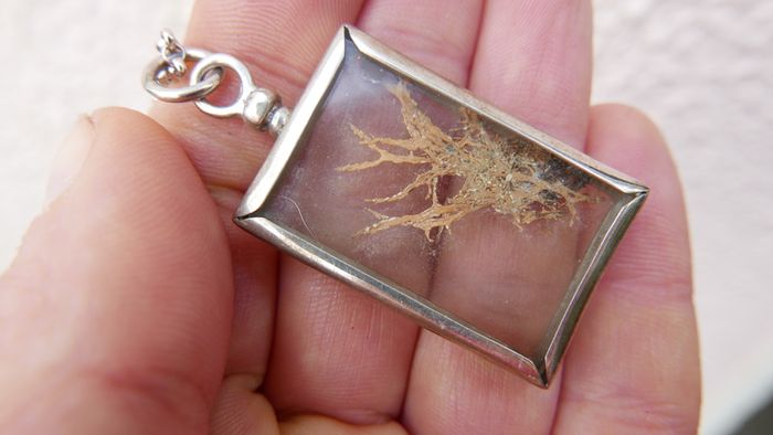 Vintage Sterling Silver 925 Flower Necklace (length 27" - 23,6g)