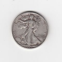 USA, Half Dollar, 1942, 90% silver coin (no. 471)