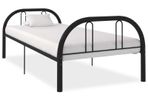 Bed Frame Black Metal 90x200 cm