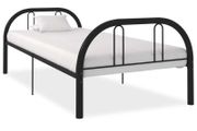 Bed Frame Black Metal 90x200 cm