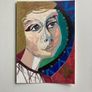 Original Art Figurative art Irish Art Harry Clarke inspired  Original Irish Art Image 2