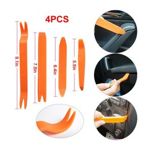 4PCS Car Door Trim Panel Dash Stereo Radio Installer Removal Pry Tools Plastic