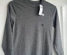 Grey Abercrombie long sleeve tshirt - sz 7/8