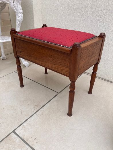 Antique Piano Stool.