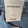Denim midi skirt Image 3