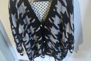 Uterque black/grey cardigan