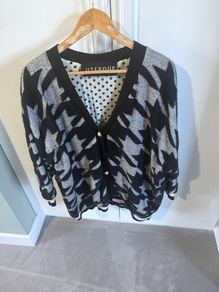 Uterque black/grey cardigan