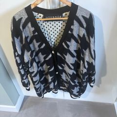 Uterque black/grey cardigan