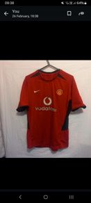 vintage man utd 2004 jersey