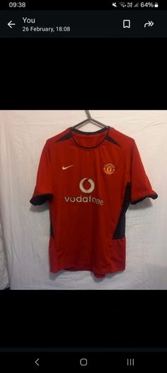 vintage man utd 2004 jersey