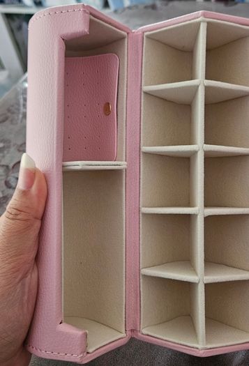 Authentic Lynott Heart Shaped Jewelry Travel Case Storage Box in Pink