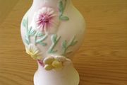 Vase with raised flower detail