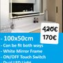 LED Bathroom Mirror White Frame Dual LED Touch Switch Premium Product Image 2