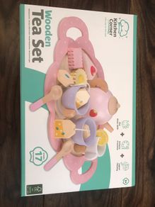 Wooden tea party set