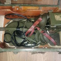 Rare pre 1960s .. Military Mine Detector Wit Paper Work