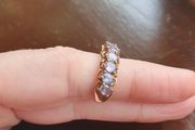 Yellow Gold Half Eternity Ring