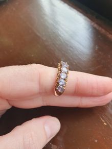 Yellow Gold Half Eternity Ring