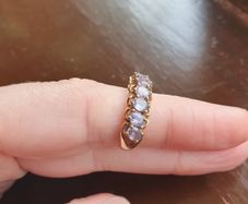 Yellow Gold Half Eternity Ring