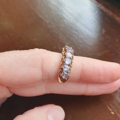 Yellow Gold Half Eternity Ring