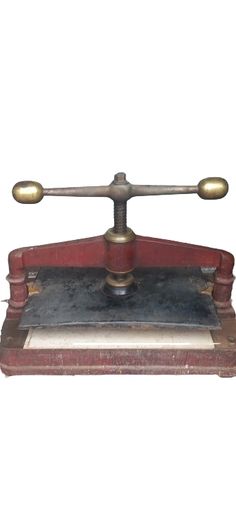Antique Book  Press Metal and Bronze Solid highest quality working perfectly  Early 1900s  A3 size