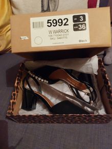 River Island size 4 wide fit suede feel dressy shoe rrp 55 euro