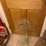 glass lamp/plant stand Image 2