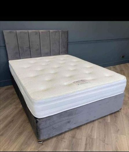 Brand New Stylish single Divan Beds.. Multiple Options Of Headboards. Tufted Memory Foam Mattresses Available. Drawers Storage Available