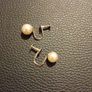 14k Solid Gold with real fresh pearl Image 2