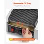 Commercial Panini Grill, 1800W Electric Sandwich Panini Maker, Stainless Steel Sandwichs Press Grill with Handle and Temp Control, 22x23 cm Image 5