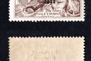 1922-3 Ireland 2s6d Thom Saorstat 3-line overprint with Accent missing of a of Saorstat mint hinged.