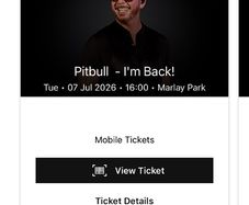 Pitbull concert tickets