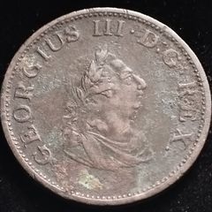 #530 - Ireland - Hibernia - 1805 - Half Penny - George III