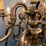 Flemish Brass Two Tier Twelve Branch Chandelier Image 4