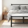 Double Bed Frame, 4ft6 All Metal Slats Support Platform Bed Frame with Under-Bed Storage Space, Easy Assembly, Noise Free, No Box Spring Needed, Black Image 4