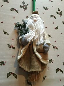 Santa broom. Brand new