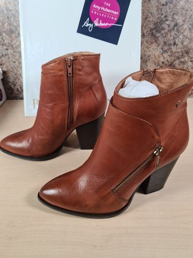 Amy Huberman Bourbon leather suede ankle boots bundle Size UK 4 EU 37 Forever young navy blue suede Private number brown leather