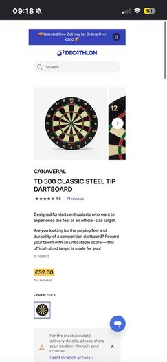 dart board