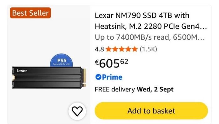 Lexar Nm790 4tb M.2 Nvme Ssd