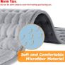 Heating pad, Electric Heat Pad with Automatic Switch-Off and 6 Temperature Levels Heating pad for Back Neck Shoulder Belly Heating Technology - Machine Washable. (20" x 24", Silver Gray) Image 2