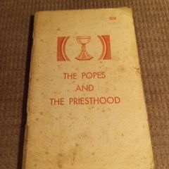 1955 The Popes and the Priesthood. Grail Publications. Religious. Vintage.