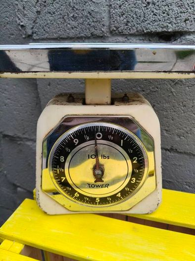 Vintage Tower Weighing Scales