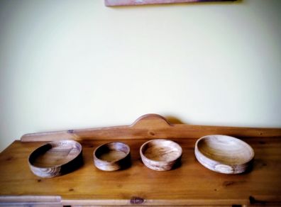 Wood Turning Bowls (4)/reduced For Quick Sale!!