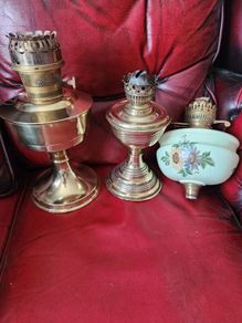Victorian oil lamps