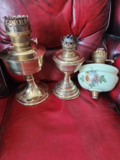 Victorian oil lamps