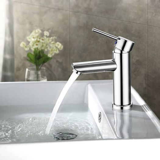 Bathroom Sink Washroom Basin Single Lever Chrome Brass Mixer Tap With Pop Up Waste