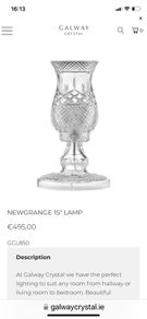 galway crystal lamp