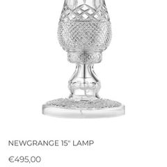 galway crystal lamp